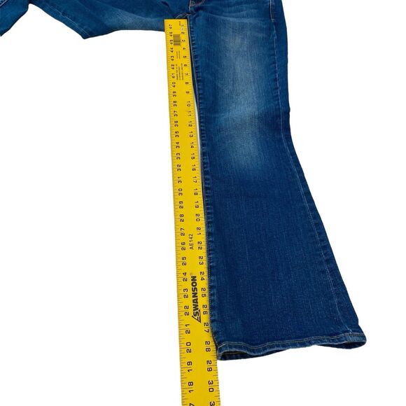 Gap 1969 Curvy Bootcut Jeans Low Rise Stretch Blue Womens 27 Short - Picture 7 of 10